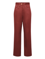 Maison Kitsune - Sun Wide-Leg Pant - Plačios kelnės - Raudona
