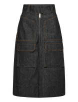 Maison Kitsune - Army Skirt - Džinsinis sijonas - Juoda