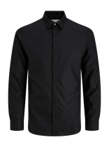 Jack & Jones - Jjejoe Structure Shirt L/S Noos - Verslo marškiniai - Juoda