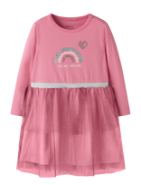 Name It - Nmflahappi Ls Dress - Suknelė ilgomis rankovėmis - Rožinė