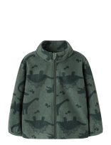 Name It - Nmnspektra Fleece Jacket Aop Fo - Flisinė striukė - Chaki spalva
