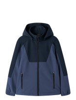 Name It - Nknalfa08 Softshell Jacket Block Fo1 - Vėjo striukė - Tamsiai mėlyna