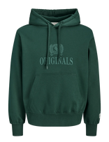 Jack & Jones - Jorfrederiksberg Monogram Sweat Hood Sn - Džemperis - Žalia