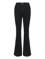 Topshop - Tsjamie Hr Flare Dnm Jeans Bl Noos - Platėjančios kelnės - Juoda