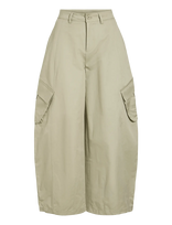 Vila - Vikasu Barrel Pants - Plačios kelnės - Chaki spalva