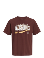 Jack & Jones - Jjelogo Tee Ss O-Neck 2 Col Aw26 Sn - Marškinėliai trumpomis rankovėmis - Ruda