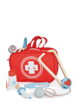 Mentari - Doctor's Bag - Vaikų gydytojo rinkinys - Raudona