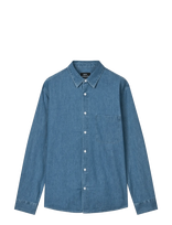 Mads Nørgaard - Sky Denim Sune Shirt - Džinsiniai marškiniai - Mėlyna
