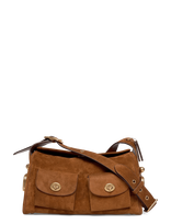 Coach - The Coach Originals Suede Turnlock Haversack Bag - Rankinė - Ruda