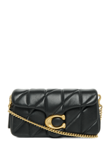 Coach - Quilted Leather Tabby Chain Crossbody 19 - Rankinė per petį - Juoda