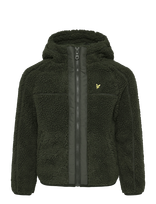 Lyle & Scott - Hooded Sherpa Fleece Jacket - Termo striukė - Žalia