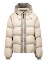 Lyle & Scott - Translucent Puffer Jacket - Striukė - Smėlio