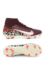 Nike - Nike Air Zoom Mercurial Superfly 10 Academy Fg/Mg United - Futbolo batai - Burgundiška splava