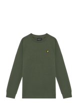 Lyle & Scott - Plain Ls T-Shirt - Ilgarankoviai marškinėliai - Chaki spalva