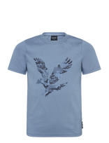 Lyle & Scott - Pixelated Eagle Graphic T-Shirt - Marškinėliai trumpomis rankovėmis - Mėlyna