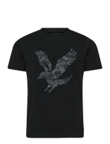 Lyle & Scott - Pixelated Eagle Graphic T-Shirt - Marškinėliai trumpomis rankovėmis - Juoda
