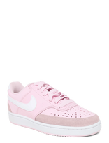 Nike - W Nike Court Vision Lo Suede - Sportiniai žemapadžiai sportbačiai - Rožinė