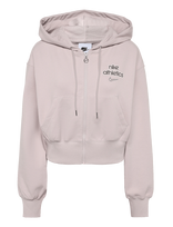 Nike - Nike Phoenix Fleece Hoodie - Sportinis džemperis su gobtuvu - Violetinė