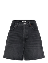 Agolde - Dame Short High Rise Baggy - Džinsiniai šortai - Juoda
