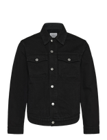 Maison Kitsune - Cafe Trucker Jacket - Džinsinis švarkas be pamušalo - Juoda