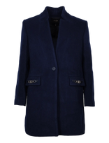 Maje - Wool Blend Coat - Žieminis paltas - Tamsiai mėlyna