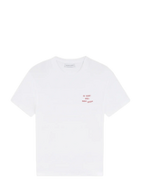 Maison Labiche - Popin Heart Goes Boom /Gots - Marškinėliai trumpomis rankovėmis - Balta