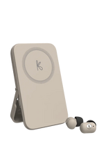 Kreafunk - Tocharge Go Powerbank & Earbuds - Įkroviklis - Kreminė spalva