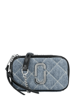 Marc Jacobs - The Quilted Denim Chain Snapshot Bag - Rankinė per petį - Mėlyna