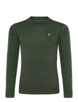 Lyle & Scott - Melange Crew Neck Jumper - Megztinis - Žalia