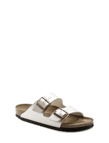 Birkenstock - Arizona Bf Graceful Pearl White - Plokščiapadžiai sandalai - Balta