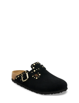 Birkenstock - Boston Rivet Leve Black - Plokščiakulniai bateliai - Juoda