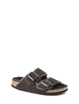 Birkenstock - Arizona Shearling Leve Mocca Laf - Plokščiapadžiai sandalai - Ruda