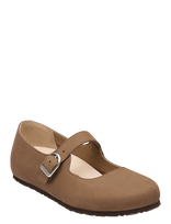 Birkenstock - Santa Clarita Lenb Dark Tea - Balerinos bateliai - Smėlio