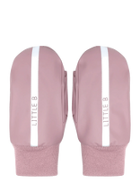 Little B - Pu Padded Mittens W. Fleece - Lietaus pirštinės - Rožinė