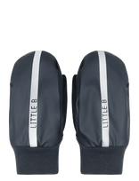 Little B - Pu Padded Mittens W. Fleece - Lietaus pirštinės - Tamsiai mėlyna