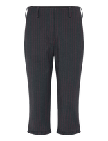 Ganni - Stretch Stripe Capri Pants - Kapri kelnės - Pilka