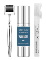 Âme Pure - Cit Platinum Gentlemen Kit -  Microneedling Derma Roller Set - Rankų dezinfekantas - Sidabro