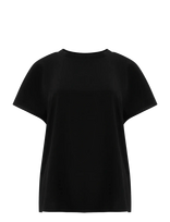 French Connection - Caprina Crepe Crew Neck Top - Marškinėliai trumpomis rankovėmis - Juoda