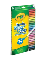Crayola - Crayola Supertips Washable Markers 24 Pcs - Raštinės reikmenys - Marga / raštuota