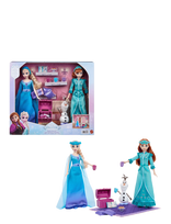 Frost - Disney Frozen Slumber Sister Set With Anna & Elsa Fashion Dolls, Olaf & 14 Accessories - Filmų ir pasakų personažų žaidimas - Mėlyna