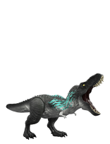 Jurassic World - Jurassic World Muscle Madness Tyrannosaurus Rex Action Figure, T-Rex With Grow Feature & Roar - Interaktyvūs gyvūnai - Pilka