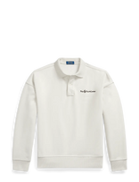 Polo Ralph Lauren - Relaxed Fit Logo Collared Sweatshirt - Megztinis - Balta