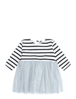 Petit Bateau - Robes Ml - Suknelė kūdikiui ilgomis rankovėmis - Mėlyna