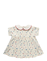 Petit Bateau - Robes Mc - Suknelė trumpomis rankovėmis kūdikiui - Kreminė spalva