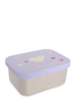 Vanilla Copenhagen - Madkasse – Rustfrit Stål – Hearts - Pietų dėžutė - Violetinė