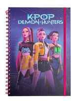 Demon Hunters - Kpop Demon Hunters A4 Notesbog - Kalendoriai ir užrašų knygelės - Violetinė