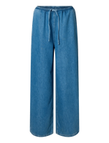 Selected - Slfrelaxed Tenna Hw Jeans - Plačios kelnės - Mėlyna