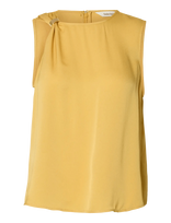 Selected - Slflaura Sl Trim Top B - Marškinėliai be rankovių - Geltona