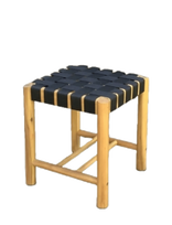 Hâws - Hâws Nooka Stool Black Rope 40X40X45Cm - Taburetės ir suolai