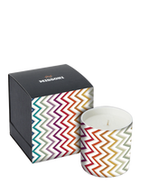 Missoni Home - Watamu Scented Candle W/Decorated Glass Container Ø 8,3Xh9, - Kvapni žvakė - Marga / raštuota